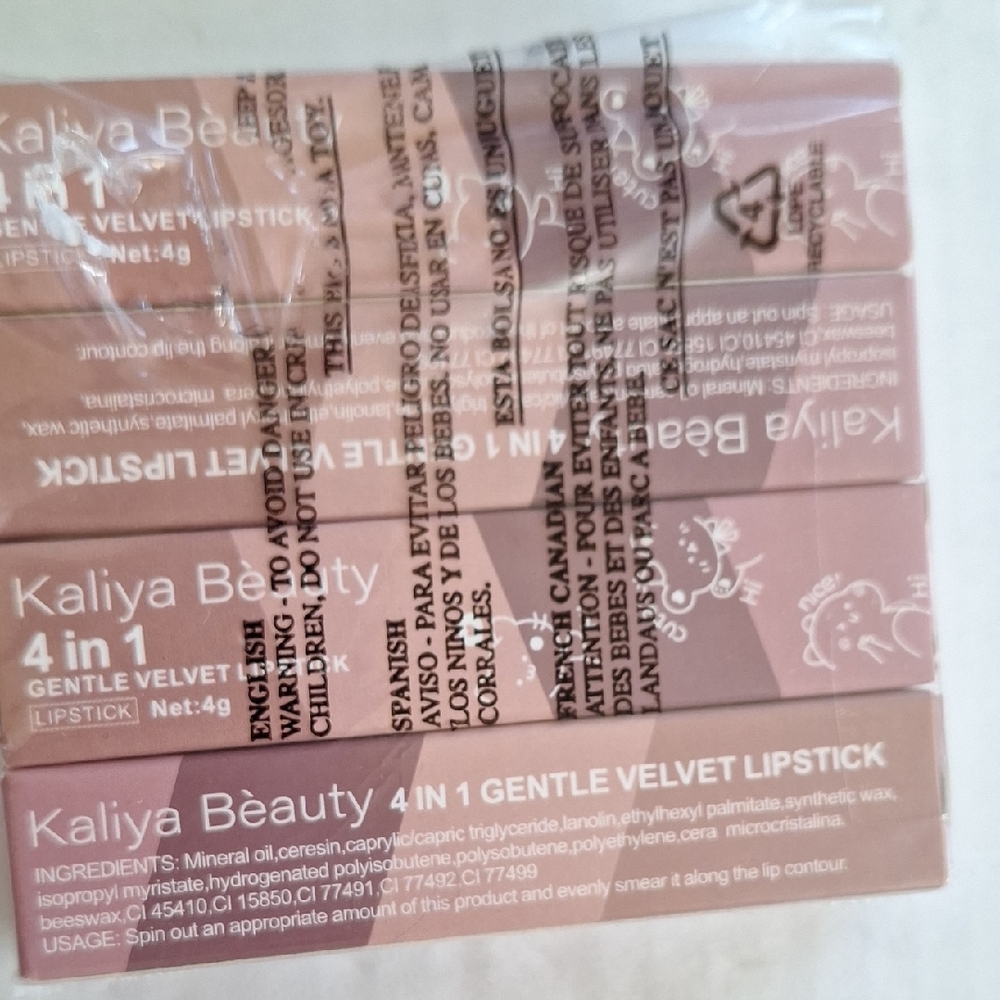 4 in 1 Gentle Velvet Lipstick - Pink